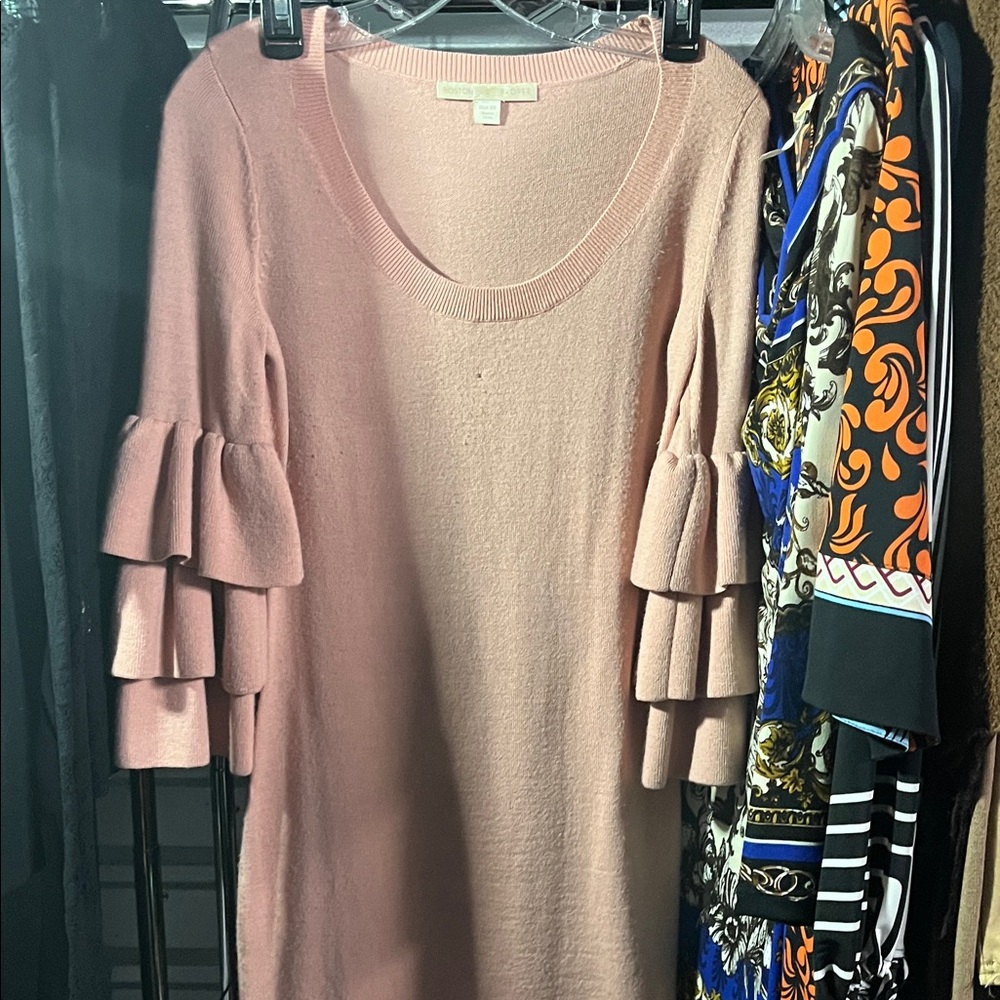 Boston Proper Blush Sweater Dress